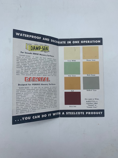 Steelcote. Waterproofing Product for Any Masonry Surface (pieghevole)